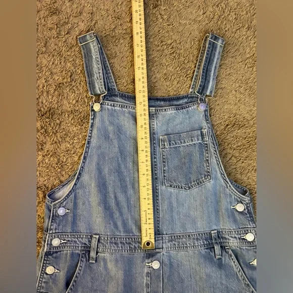 LEVI’S BLUE JEAN LONG SKIRT OVERALLS, size L - Picture 10 of 13